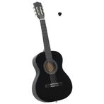 vidaXL Gitaar klassiek beginner en kinderen 3/4 36 zwart, Muziek en Instrumenten, Verzenden, Nieuw