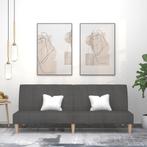 vidaXL Slaapbank 2-zits stof donkergrijs, Verzenden