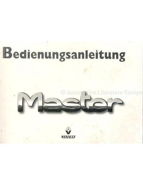 1999 RENAULT MASTER INSTRUCTIEBOEKJE DUITS, Auto diversen, Handleidingen en Instructieboekjes