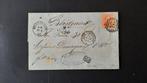 België - Brief - Lettre timbre 40c Leopold Ier 1863