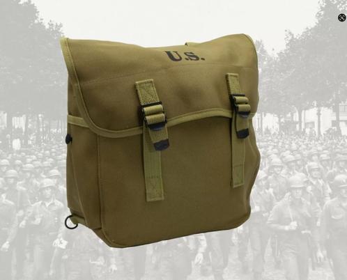 Replica Musette bag M1936 US ww2, Verzamelen, Militaria | Tweede Wereldoorlog, Landmacht, Overige typen, Ophalen of Verzenden