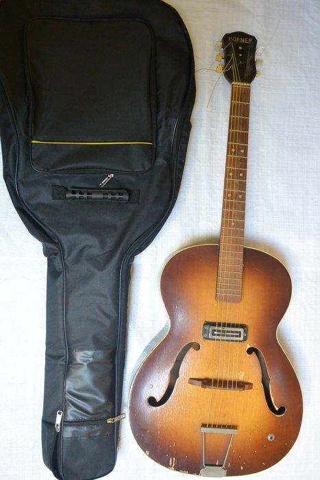 Höfner - - Guitare semi-acoustique - Allemagne - 1960 (Sans, Muziek en Instrumenten, Snaarinstrumenten | Gitaren | Akoestisch