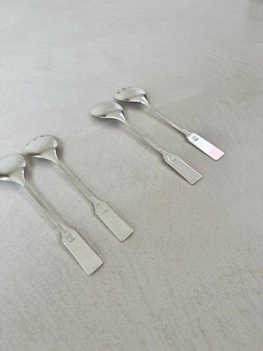 Serveergerei (4) - Verzilverd - 1950-1960 - Mid-Century, Antiek en Kunst, Antiek | Meubels | Tafels