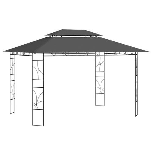 vidaXL Prieel 160 g/m² 4x3x2,7 m antracietkleurig, Tuin en Terras, Partytenten, Nieuw, Verzenden