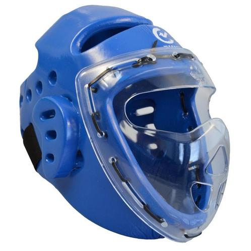 Wacoku foam hoofdbeschermer blauw, gelaatsbeschermer, Sports & Fitness, Sports de combat & Self-défense