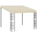 vidaXL Wandprieel 3x3 m stof crèmekleurig, Tuin en Terras, Verzenden, Nieuw