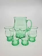 Drinkservies (5) - Uraniumglas, Antiek en Kunst