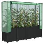 vidaXL Verhoogde plantenbak met kashoes rotanlook 160x40x153, Verzenden, Nieuw