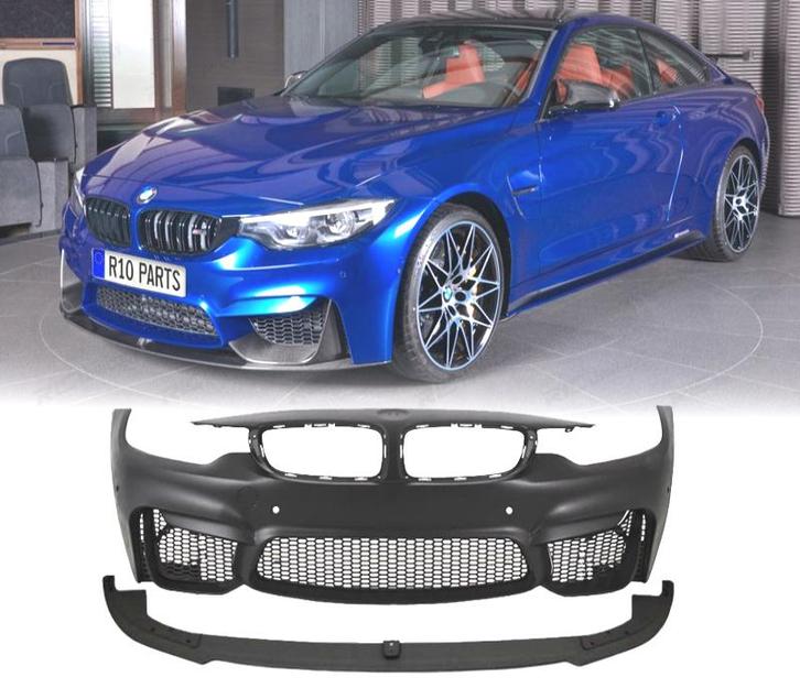 PARE-CHOCS AVANT BMW F32 F33 F36 LOOK M4 PDC + LÈVRE DE SPOI, Auto-onderdelen, Carrosserie, Verzenden