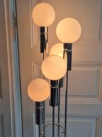Lampe - Métal, Chromé(e) - Lampe de sol chromée avec cinq, Antiek en Kunst