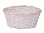 Rieten mand maritien blauwwit rectangle 28x13x11cm. goedkope, Nieuw