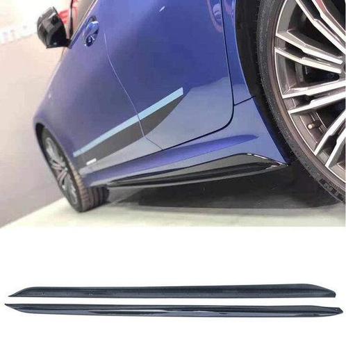 Sideskirt Aanzets Glans Zwart BMW G20 G21 Met M Pakket B2424, Auto-onderdelen, Carrosserie, Nieuw, BMW, Links, Rechts