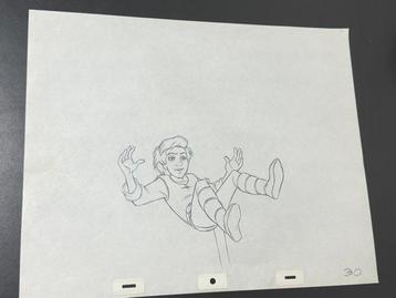 Walt Disney - Dessin danimation original de Taran (39 x 32