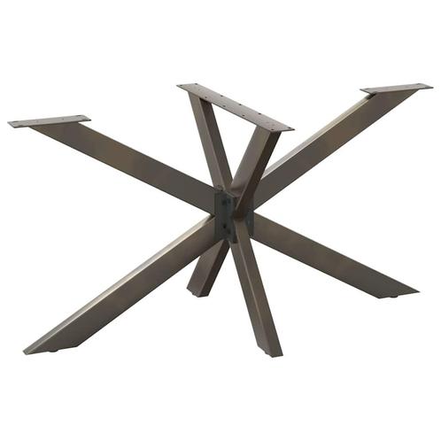 vidaXL Eettafelpoot spider vorm 150x78x(72-73) cm staal, Huis en Inrichting, Tafelonderdelen, Nieuw, Verzenden