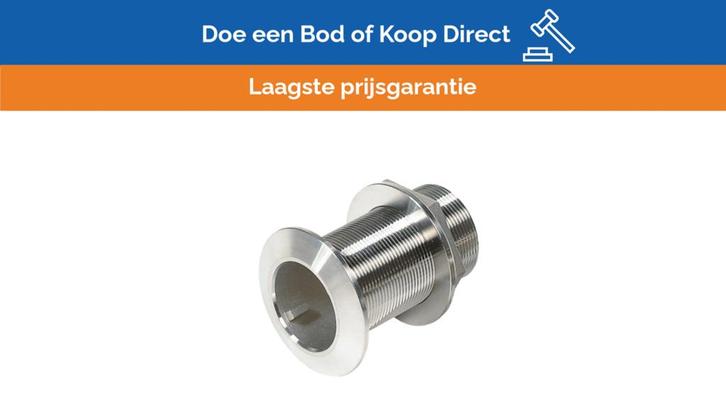 Bieden: Vetus Stainless Steel Thru Hull Fitting 2 Inch AISI, Watersport en Boten, Bootonderdelen, Ophalen of Verzenden