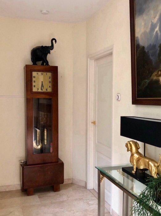 Staande klok - Hout, Messing, Glas - 1910-1920, Antiek en Kunst, Antiek | Klokken