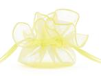 Organza Zakjes Lichtgeel 26cm 20st, Hobby en Vrije tijd, Verzenden, Nieuw