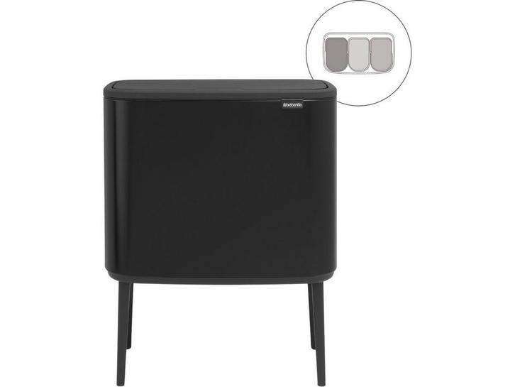 Brabantia Bo Touch Bin - Prullenbak - 3 x 11 liter -, Huis en Inrichting, Woonaccessoires | Prullenbakken, Zo goed als nieuw, Verzenden
