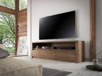 TV-Meubel in Eiken - 130x53x53cm - TV kast 2 lades, Huis en Inrichting, Kasten |Televisiemeubels, Nieuw, Overige materialen, Minder dan 100 cm