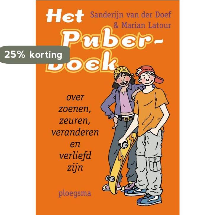 Het puberboek 9789021616063 Sanderijn van der Doef, Livres, Livres Autre, Envoi