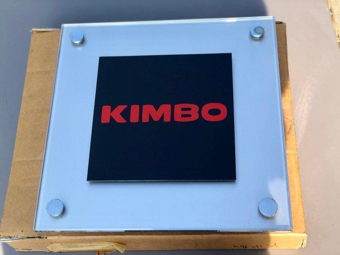 carrè noir - Targa Kimbo Caffè - Reclamebord - Glas, Antiek en Kunst, Antiek | Wandborden en Tegels