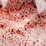 Zeldzame kwarts met rode lepidocrociet-inclusie Sterling