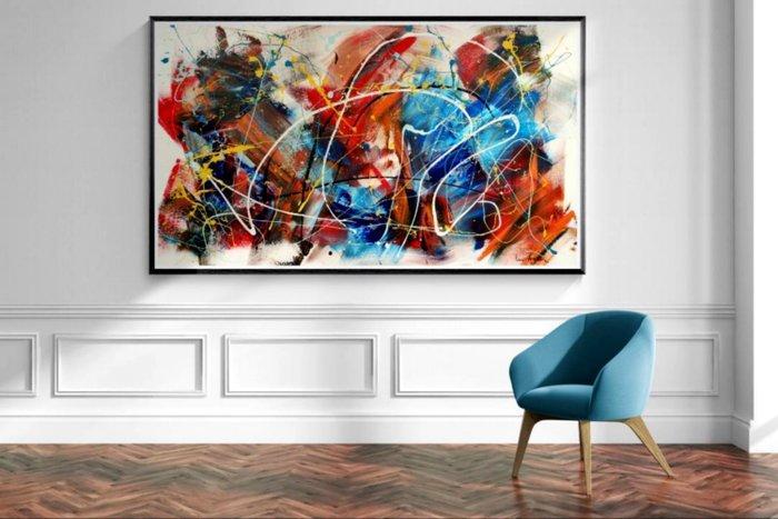 Luc Mora - Song of warm colours - XXL, Antiek en Kunst, Kunst | Designobjecten