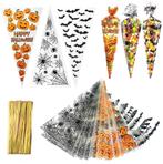Fako Bijoux® - 150x Cellofaan Puntzakken Halloween - 34x17cm, Diversen, Verzenden, Nieuw