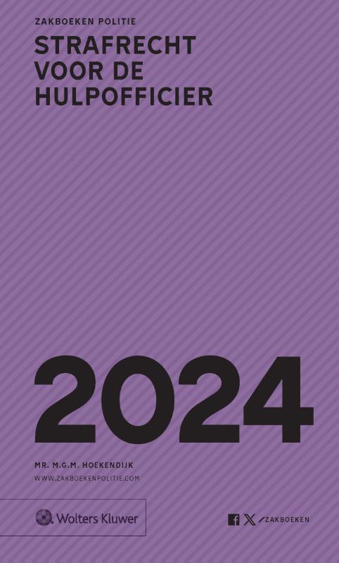 Zakboek strafrecht voor de hulpofficier / 2024 9789013174151, Boeken, Overige Boeken, Zo goed als nieuw, Verzenden