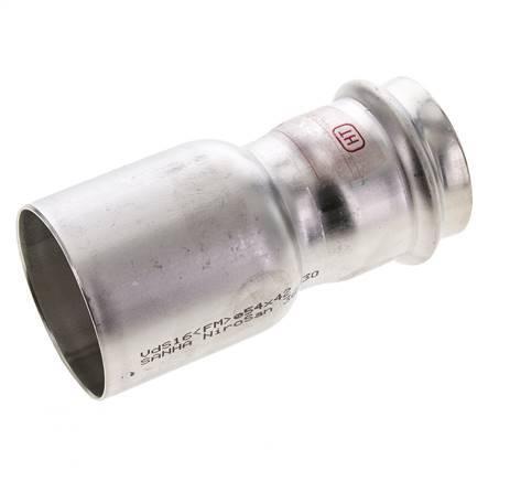 Perskoppeling - 42mm Persmof & 54mm Buiseinde - RVS, Doe-het-zelf en Bouw, Overige Doe-Het-Zelf en Bouw, Verzenden