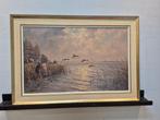 J van der Meide (1910-2002) - Eenden langs de vaart.