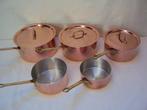 Magnifique lot 5 casseroles et 3 couvercles - Steelpan -, Antiek en Kunst