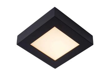 Lucide BRICE-LED - Badkamerlamp zwart 17cm vierkant dimbaar, Verzenden