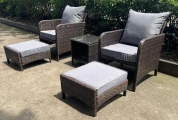 Tuinstoel relax met voetsteun - 2 stuks beschikbaar voor biedingen