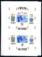 Belgique 1942 - Grande Blokken Orval, inscription gothique, Gestempeld