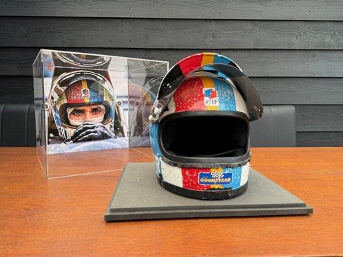 Tyrrell - Francois Cevert - 1973 - Replica helmet with, Verzamelen, Automerken, Motoren en Formule 1