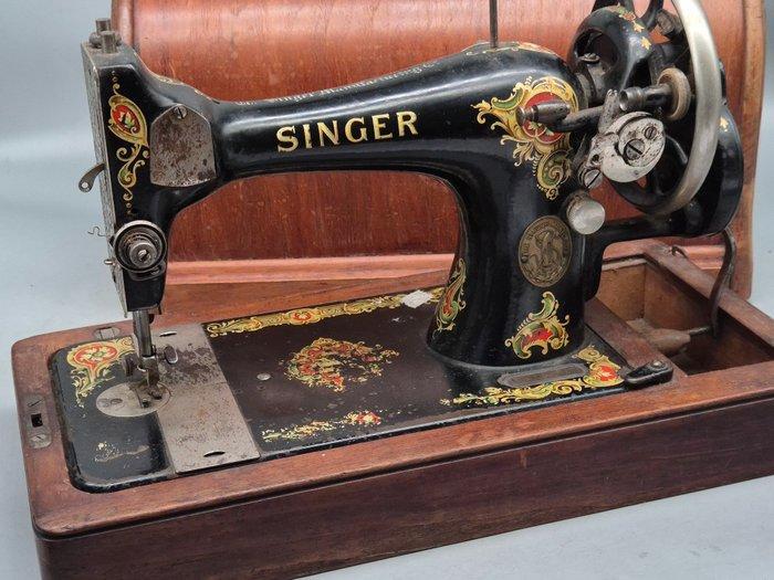 Singer 28K (1912) Naaimachine - Hout, Metaal, Antiek en Kunst, Kunst | Designobjecten