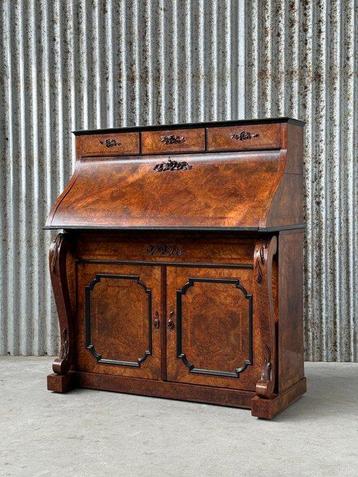 Secretaire - piano model - Eik, Walnoot