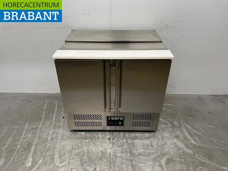 RVS Saro Saladette Koelwerkbank 2 Deuren 230V Horeca, Zakelijke goederen, Horeca | Keukenapparatuur, Ophalen of Verzenden