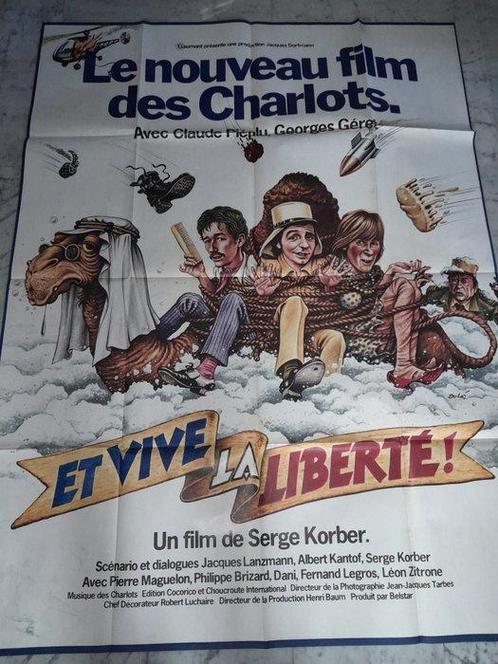 Lot of 2 - Les Charlots - ET VIVE LA LIBERTE & CONTRE, Verzamelen, Film en Tv
