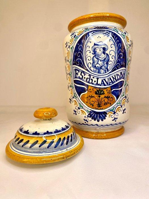 Apothekerspot / Albarello - Aardewerk - Antica 18e eeuw, Antiek en Kunst, Antiek | Glaswerk en Kristal