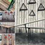 Heavy industrial benches / degelijke zitbanken / 12 stuks, Zakelijke goederen, Meubilair, Gebruikt, Ophalen of Verzenden