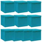 vidaXL Opbergboxen met deksel 10 st 32x32x32 cm stof, Verzenden, Nieuw