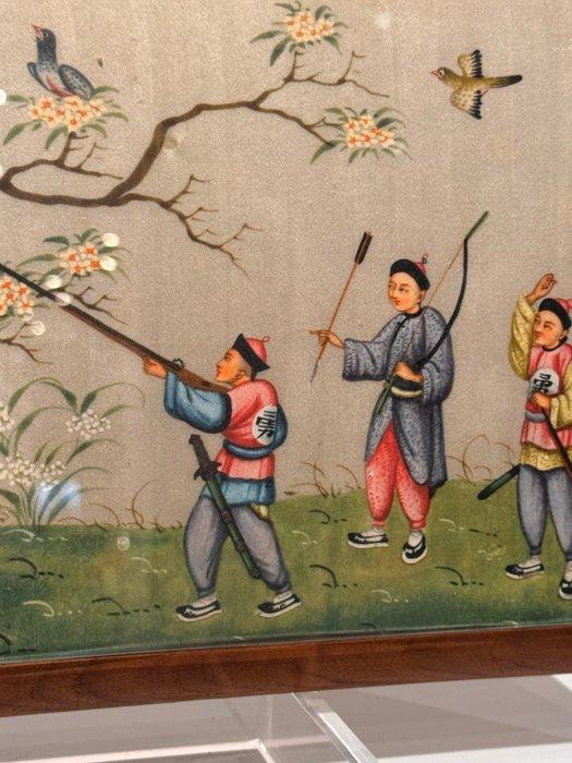 Water color on silk - Onbekende kunstenaar - China - Qing, Antiek en Kunst, Antiek | Overige Antiek