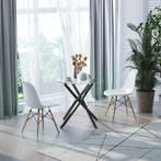 Salontafel - DesignsByUs - Veiligheidsglas - Zwart, Huis en Inrichting, Tafels | Bijzettafels, Ophalen of Verzenden, Nieuw, Modern