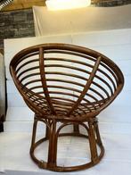 Chaise - Rotin - Chaise de salon vintage en rotin ronde