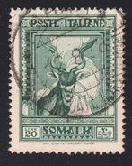 Italiaans Somalië 1937 - Zeldzaam voorbeeld Lire 20 groene, Gestempeld