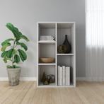 vidaXL Boekenkast/dressoir 50x25x80 cm bewerkt hout wit, Huis en Inrichting, Kasten | Boekenkasten, Verzenden, Nieuw