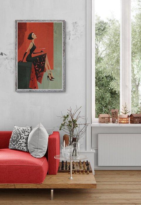 I_KONIQ - French style woman wait for her lover, Antiek en Kunst, Curiosa en Brocante