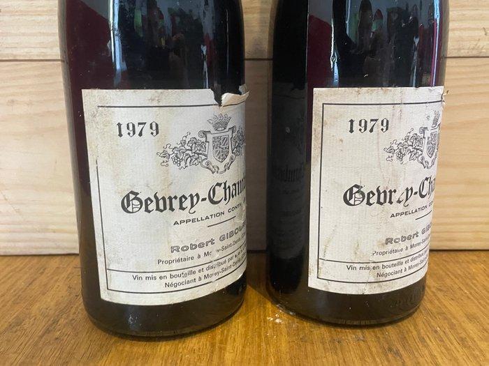 1979 Domaine Robert Gibourg - Gevrey Chambertin - 2 Flessen, Verzamelen, Wijnen